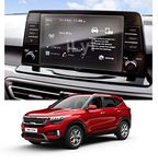 LF Hydrophobic Kia Seltos Car Accessories Navigation Or Music System (Stereo) Touch Screen Guard 8Inches (Company Fitted)-Clear