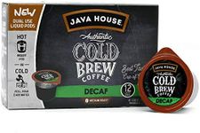 Java House Cold Brew Coffee Concentrate Single Serve Liquid Pods - 1.35 Fluid Ounces Each (Decaf, 12 Count)