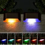 SOLPEX Color Changing Solar Deck Lights, 16 Pack Waterproof LED Lights for Decks, Stairs, Fences, Yards and Patios