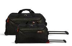 American Tourister Polyester 67 Cm & 57 Cm Trolley Duffle Bag, 20 Cm, Black