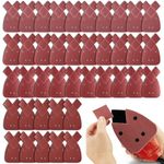 Black and Decker Mouse Sander Pads,40PCS Mouse Sander Pads Assorted Sanding Pads 40/60/ 80/120 Grits with Extra 2 Tips for Replacement,4 Holes Sanding Sheets Fit Black and Decker Detail Palm Sander