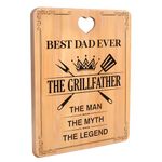 Apjielop Fathers Day Unique Gifts from Daughter Son - Engraved Bamboo Cutting Board Dad Birthday Gifts, Dad Gifts with Touching Sayings, Gifts for Dad, Birthday Presents for Dad, Daddy Birthday Gifts