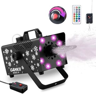 800W Snow Machine, Speed Control Snow Maker with 8 LED Lights & 13 Lighting Color & 4 Lighting Mode, Snowflake Making Machine for Outdoor Backyard Christmas Wedding Party and Stage