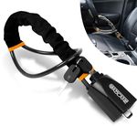 GADLANE Seat Belt Lock Steering Wheel Lock - Double Car Lock Anti-Theft Device - Car Security Devices Suitable for Car, Van & Caravan with 2 Keys - Strong Seat Belt Car Steering Lock (Black)