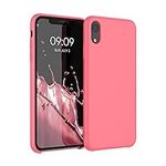 kwmobile Case Compatible with Apple iPhone XR Case - TPU Silicone Phone Cover with Soft Finish - Neon Coral