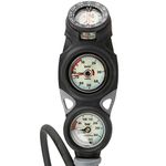 Mares Unisex's Instrument Mission 3 Pressure Gauge Black, One Size
