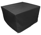 Woodside Heavy Duty Waterproof Rattan Cube Outdoor Furniture Cover, Black, Heavy Duty 600D Material, 5 YEAR GUARANTEE