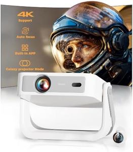 Outdoor-Projector-Movie with WiFi and Bluetooth:[Built-in APPs/180° Stand/Creative Filter] Smart Portable-Projector Auto Focus OS 3.0 Jimveo High Brightness Movie Proyector Compatible with Netflix