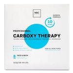 Name Skin Care Korean Carboxy CO2 Therapy Face & Neck Mask Set of 5 - Hydrating Oxygen Carboxytherapy Skincare Sheet Masks - Moisturizing Anti Aging Pore Tightening Brightening Facial Treatment Gel