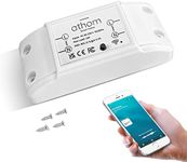 WIFI Relay Timer Switch Smart Wireless Light Switch Module for IOS Homekit Assistant Smart Home Universal DIY Wireless WiFi Switches for Lights Voice App Control Timmer AC 110-230V 10A (B-1 Pack)