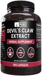 Pure Original Ingredients Devil's Claw (365 Capsules) No Magnesium Or Rice Fillers, Always Pure, Lab Verified