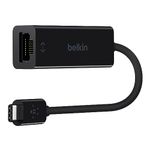 Belkin F2CU040btBLK USB-C to Gigabit Ethernet Adapter (USB-IF Certified, Compatible with MacBook Pro (2016), Dell XPS 13 inch), Black