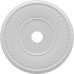 22"OD x 3 1/2"ID x 1"P Berkshire Thermoformed PVC Ceiling Medallion (Fits Canopies up to 10 1/8")