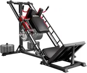 GOIMU Leg Press Hack Squat Machine Combo, 4 in 1 Adjustable Leg Press Machine for Home Gym, Smooth Leg Exercise Machine, Hack Squat Machine for Full Lower Body Workout with Weight Storage Posts L2