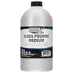 U.S. Art Supply Professional Gloss Pouring Effects Medium, 32 oz. (Quart) Bottle - Improves Flow Consistency, Artist Techniques to Create Cell Effects, Mix with Art Acrylic Paint, Adjusts Viscosity