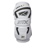 STX Lacrosse Cell V Arm Pads, Pair,White