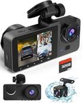 Dash Camera for Cars,4K Full UHD Car Camera Front Rear with 32GB Card,Built-in Super Night Vision,2.0'' IPS Screen,170°Wide Angle,WDR, 24H Parking Mode, Loop Recording