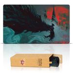 Paramint The Raven's Nightmare (Stitched) - MTG Playmat by Anato Finnstark, Bloodborne - Compatible with Magic The Gathering Playmat - Play MTG, YuGiOh, TCG - Original Play Mat Art Designs