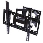 AlexVyan 32-55 Dual Arm Full Motion Tilt Wall Mount Stand Bracket TV LCD LED Plasma 32 to 55" (32 40 42 46 52 55 inch) Flat and Corner for TV LCD LED