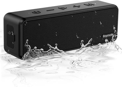 Raymate Altavoz Bluetooth de 20 W IPX7 Impermeables inalámbricos Bluetooth-V5.0, Sonido estéreo TWS HiFi, 1000 Minutos de Tiempo de reproducción, Altavoz de Ducha portátil para el hogar, al Aire