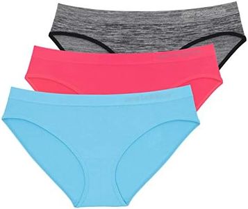 New Balance Women's Ultra Comfort Performance Seamless Bikini (3-Pack), Large