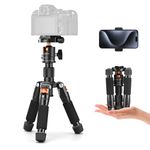 K&F Concept Desktop Mini Tripod, 20.5''/ 52cm Compact Desk Tripod with 360 Degree Ball Head, 1/4 inch Quick Release Plate for Camera Video Camcorder, Load up to 13.22 lbs/6 KG