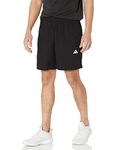 adidas Men's Train Essentials Woven Shorts, Black/White, Medium, 9"