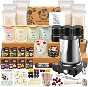 FAIRYELF Soy Candle Making Kit for Adults & Hot Plate, DIY Starter Supplies