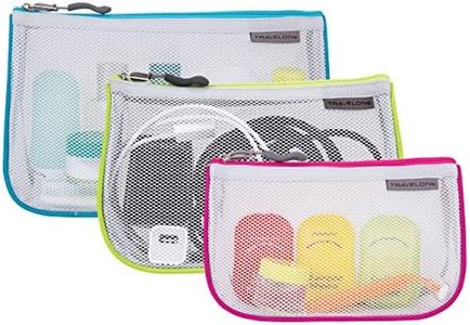 Travelon Set of 3 Assorted Piped Pouches, Gray