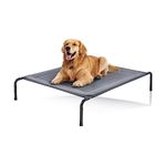 Love's cabin Outdoor Elevated Dog Bed - 49in Cooling Pet Dog Beds for Extra Large Medium Small Dogs - Portable Dog Cot for Camping or Beach, Durable Summer Frame with Breathable Mesh