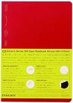 Nitoms S4105 STALOGY Notebook, A5, Squared, 365 Days Notebook, Red