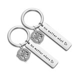 WUSUANED No Matter When Compass Best Friend Keychain Set Long Distance Friendship Gift for Sister Best Friends (No matter where what)