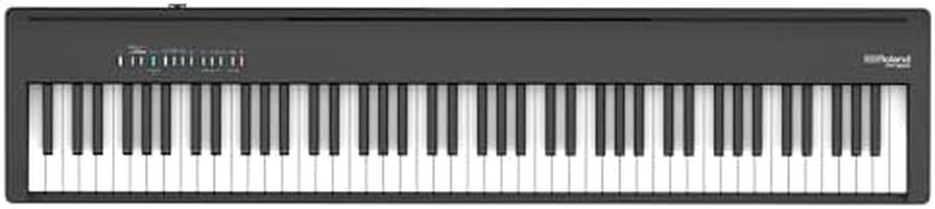 Roland FP-30 Digitalpiano mit 88 Tasten, kompaktes Design mit erstklassigen Roland-Pianoklängen, schwarz