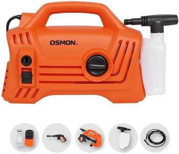 OSMON - OS PW120 - High Flow 1600W Pressure Washer for Cars/Bikes & Home Cleaning Purpose (Orange)