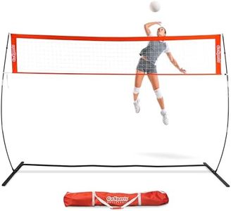GoSports 12 ft Freestanding Volleyball Training Net for Indoor Our Outdoor Use - Instant Setup and Height Adjustable