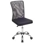 T-THREE. Adjustable Office Chair Ergonomic Mesh Swivel Chair Office Chair Desk Chair Lumbar Support Height Adjustable 360°Swivel Rocking Function Mesh Back Seat for Home Office(Black)