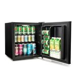 Subcold Cave50 LED Solid Door Beer Fridge for Wine & Drinks | Mini Chiller with Can Dispenser | Quiet Small Larder Frost-Free | 44 Cans (Black)