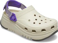 Crocs Classic Hiker Xscape Clog, Bone/Neon Purple, 9 UK Men / 11 UK Women