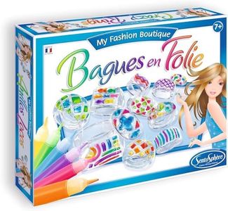 SentoSphère - BAGUES EN FOLIE - Création de bagues - Kit loisir créatif - A partir de 7 ans - Fabriqué en france