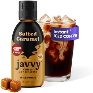 Coffee Concentrate - Limited Release Flavors - Cold Brew Coffee, Perfect for Hot or Iced Instant Coffees, Hot Drinks, Cold Brew Concentrate, 35 Servings - Salted Caramel