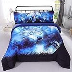 Wowelife Wolf Comforter Sets for Bo