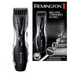 Remington Barba Beard Trimmer (Advanced Ceramic Blades, Pop-up Detail Trimmer, Adjustable Zoom Wheel, 9 Length Settings, Comb Attachment, Cord or Cordless, 40-Minute Runtime) MB320C