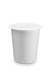 Durable Basic Small Waste Paper Bin - Bedroom & Office Waste Baskets - 13 Litre Capacity - White