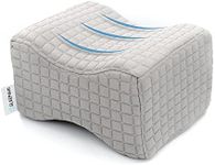 Sleepavo Knee Pillow for Side Sleepers - Leg Pillow for Sleeping for Sciatica Pain Relief, Leg Pain, Lower Back Pain and Hip Pain - Memory Foam Between Legs Thigh Knee Wedge Pillow