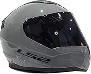 LS2 FF353 RAPID Full Face Motorcycle Helmet Motorbike Racing Sports Crash Helmet Nardo Grey with FREE Dark Visor (XL)