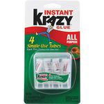 Krazy Glue Instant All Purpose Single Use Tubes 4 ea