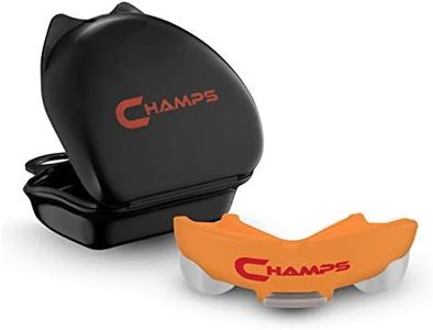Breathable Mouthguard for Boxing, BJJ, MMA, Muay Thai, Sports, and Wrestling. Easy Fit Mouth Guard Super Tough MMA Mouthguards for Fighting. Boxeo Mouthpiece for Men, Kids and Adults (Orange)
