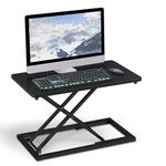 jxgzyy Standing Desk Converter 34x60cm Height Adjustable Monitor Stand Sit Stand desk Converter Workstation Ergonomic X Frame Computer Desk Riser Laptop Stand for Monitor, Keyboard Home Office Laptop