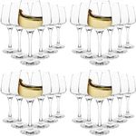 Homiu Wine Glass 330ml White or Red Long Stem Premium Finish Florence Design Glasses (24 Pack)