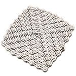 ZHIQIU FSC 6,7,8 Speed 116L Bike Chains, Silver,Gold (1/2x3/32-Inch) (Silver Hollow)